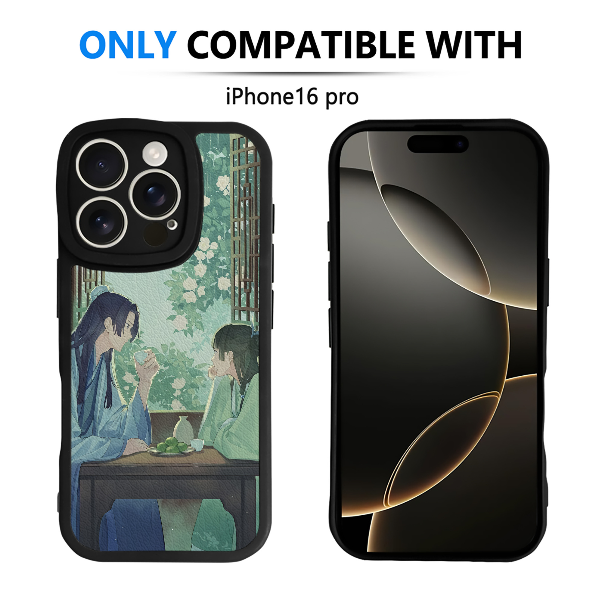 （画像用） 薬屋のひとりごと The Apothecary Diaries 【iPhone 16シリーズ対応】シリコンスマホケース（レザー調） 材質：シリコン